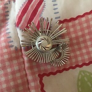 Vintage silver scarf clip